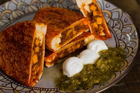 Venison Chorizo Pambazo sandwich